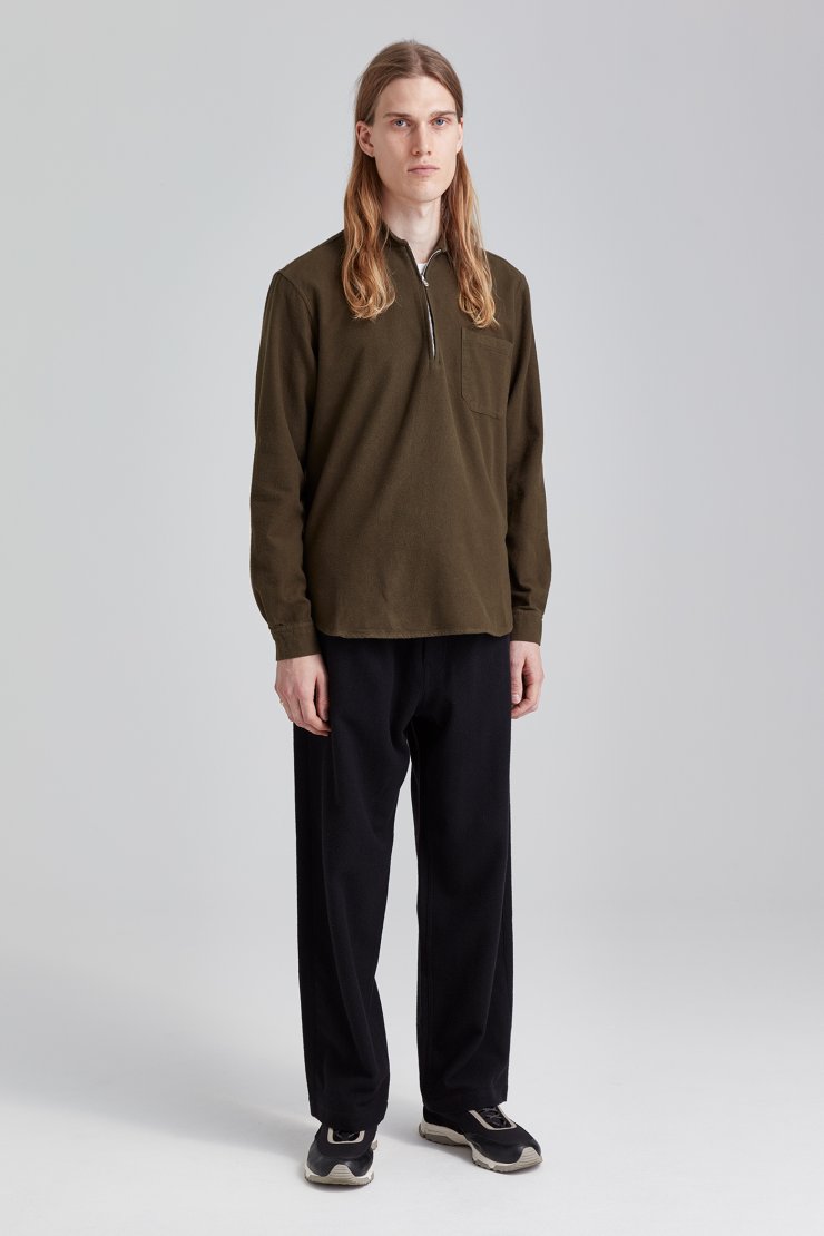Shawl Zip Shirt